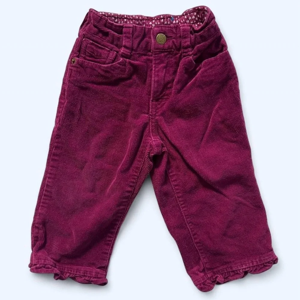The Children’s Place Corduroy Ruffle Pants in Pink Girls Size 18 Months